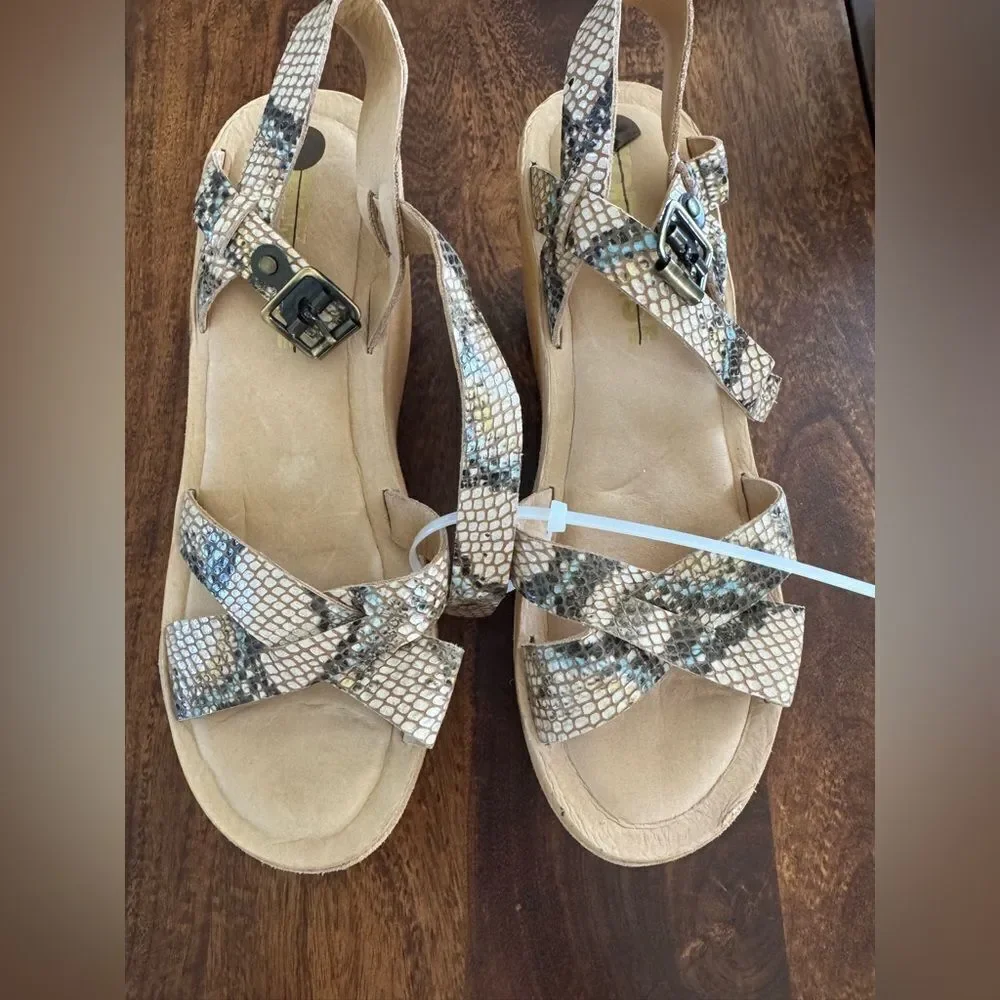FREE PEOPLE X Kork-Ease ELYSSE HEIGHTS Platform WEDGE SANDAL SIZE 10